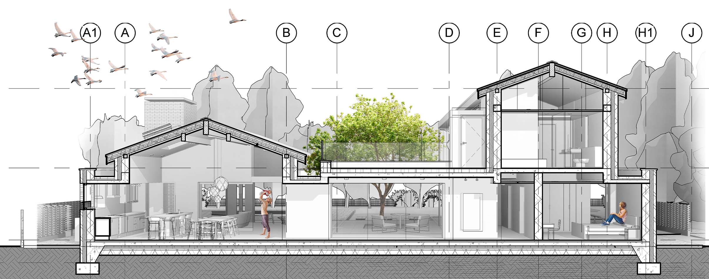 Court-yard Home