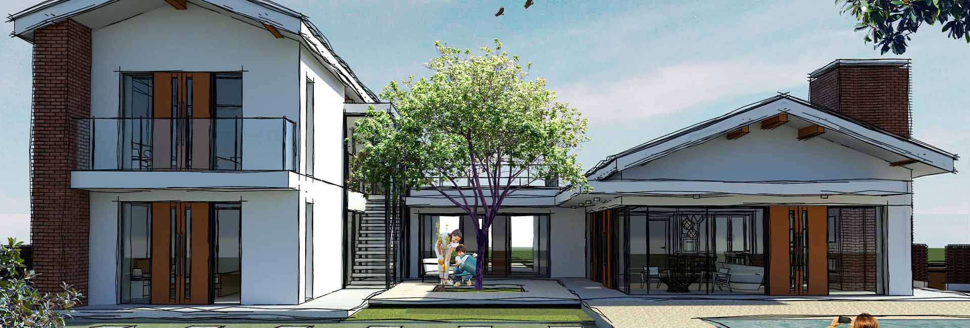 Court-yard Home
